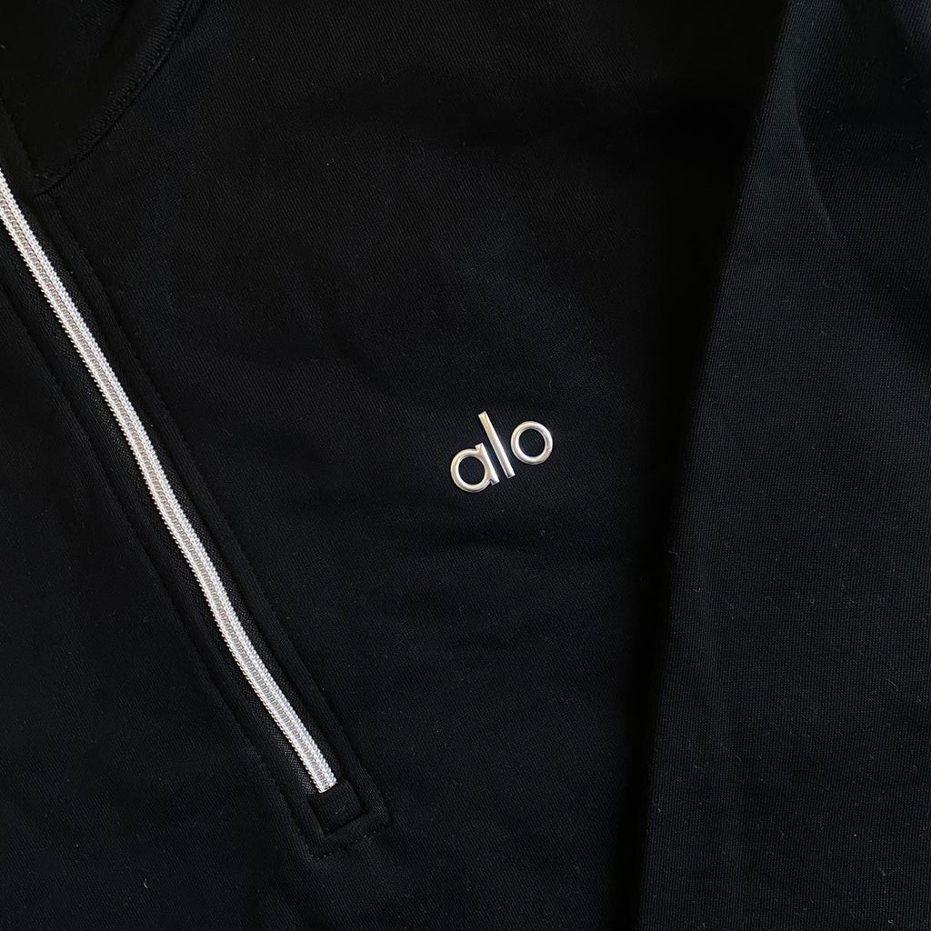 AL0 1/4 Zip Tracksuit (Black)